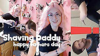 OmankoVivi Shaving Daddy┌( ಠ‿ಠ)┘Happy Faths Day! SFW Vlog