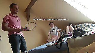 Закулісний теніс з Люсі та іншими дівчатами Леоном (Лола також є)